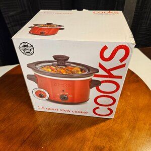 Cooks 1.5 Quart Slow Cooker Red